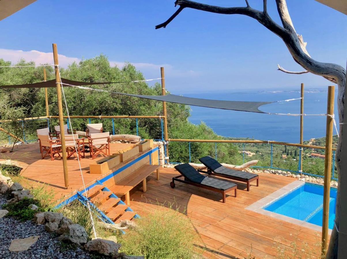 House Teigan Of Intaba Breath Taking Sea Views Corfiot Riviera Corfu Island Greece With Pool Close To Ipsos Case de vacanță