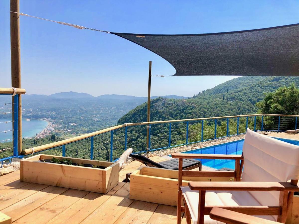 Casa vacanze House Teigan Of Intaba Breath Taking Sea Views Corfiot Riviera Corfu Island Greece With Pool Close To Ipsos Pyrgi (Corfu)